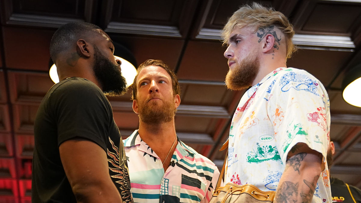 UFC fighter Tyron Woodley and YouTube star Jake Paul