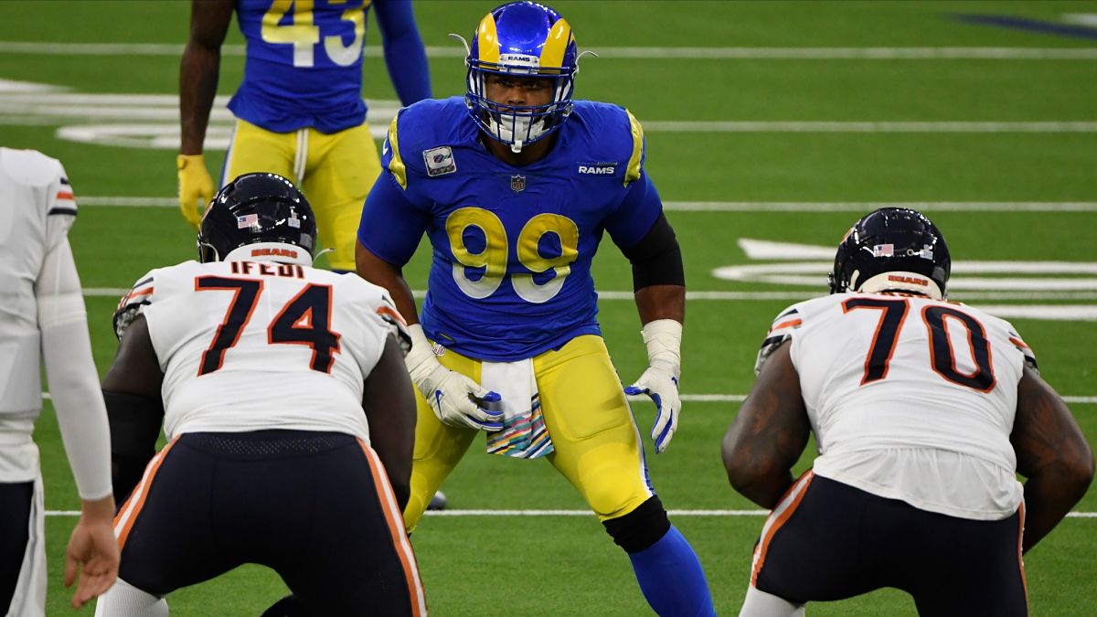 Los Angeles Rams defensive end Aaron Donald
