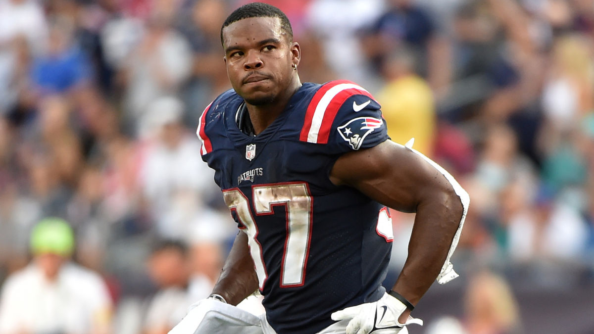 New England Patriots running back Damien Harris