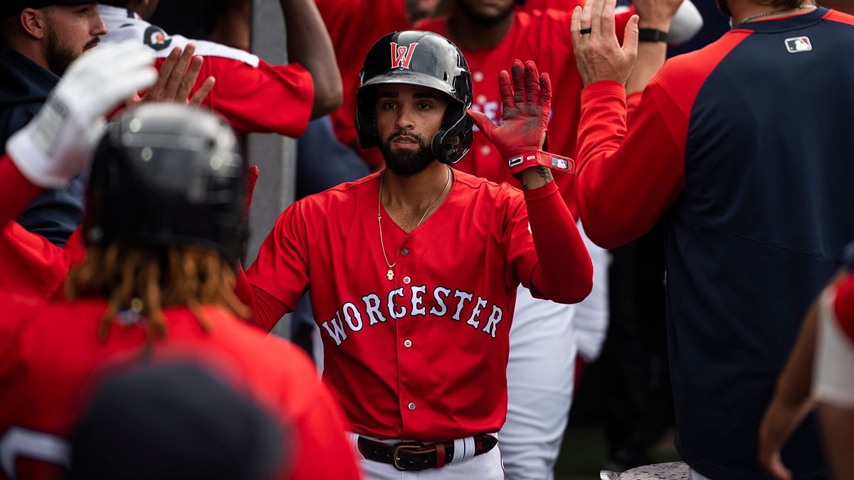 Boston Red Sox infielder Jack Lopez