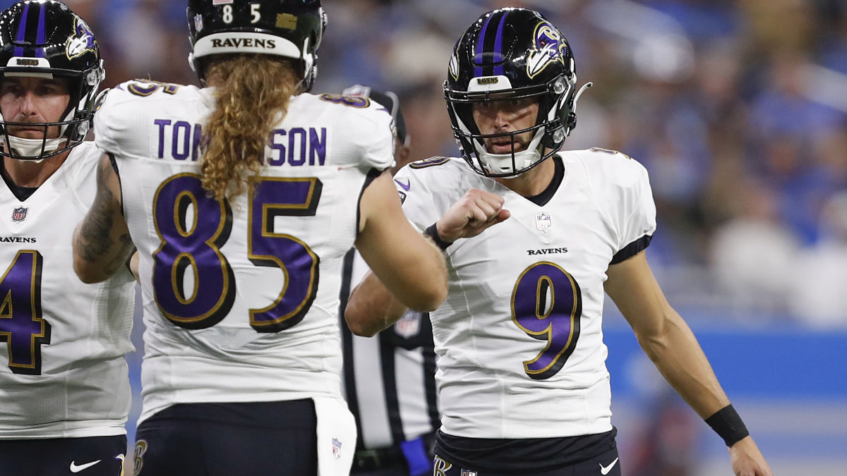 Baltimore Ravens kicker Justin Tucker