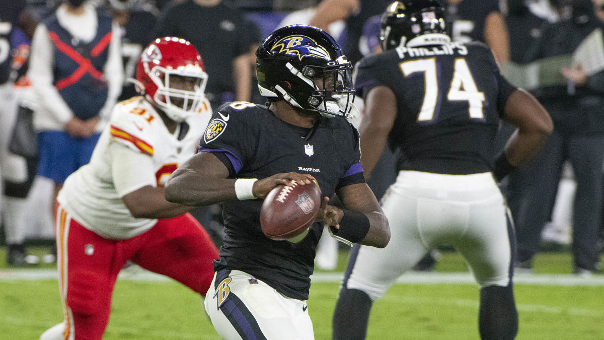 Baltimore Ravens quarterback Lamar Jackson