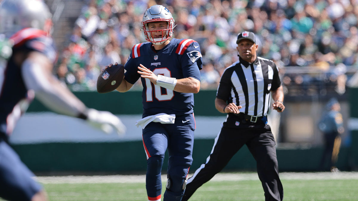 New England Patriots quarterback Mac Jones