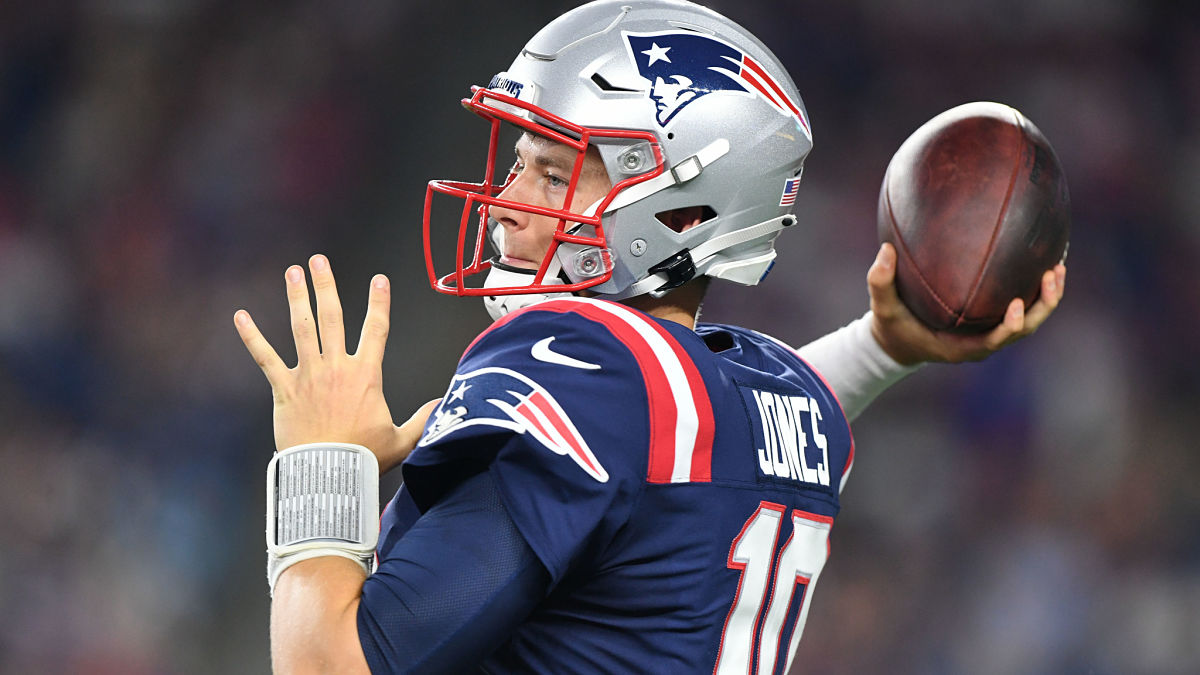 New England Patriots quarterback Mac Jones