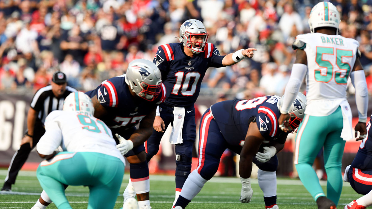 New England Patriots quarterback Mac Jones