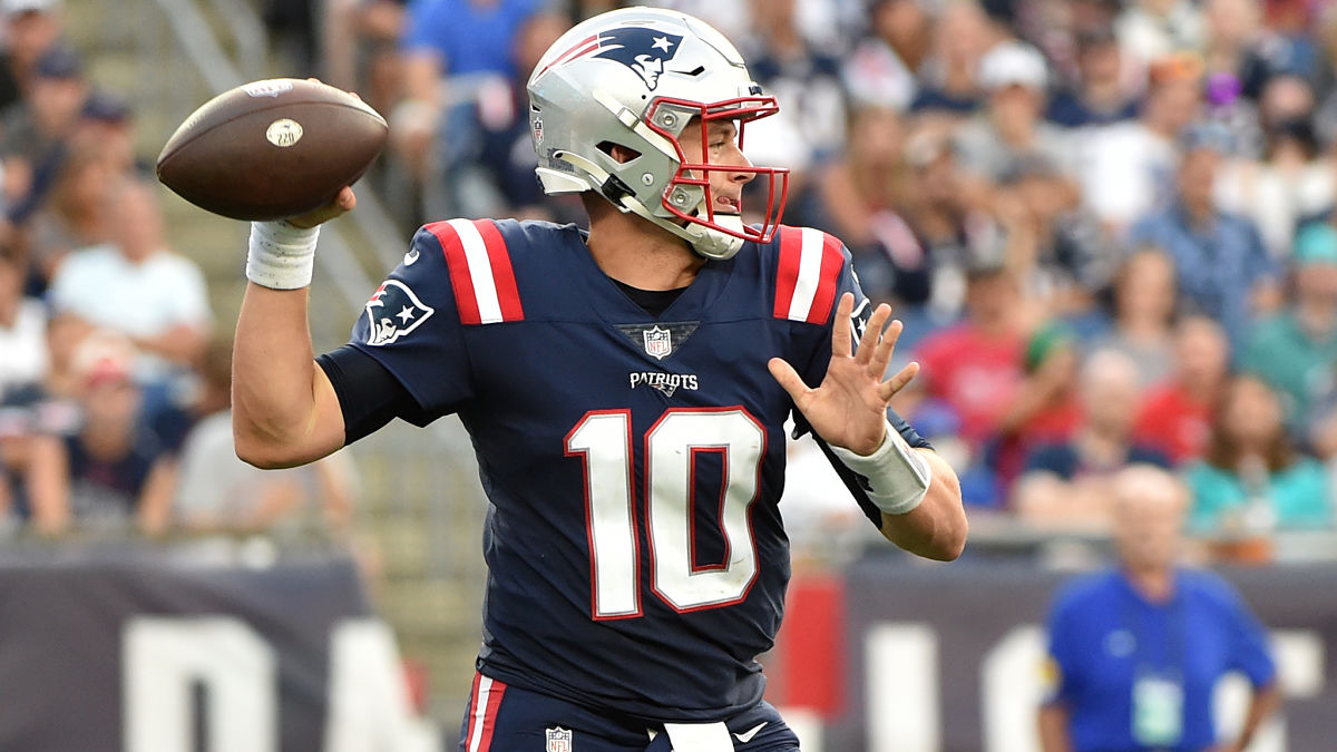 New England Patriots quarterback Mac Jones