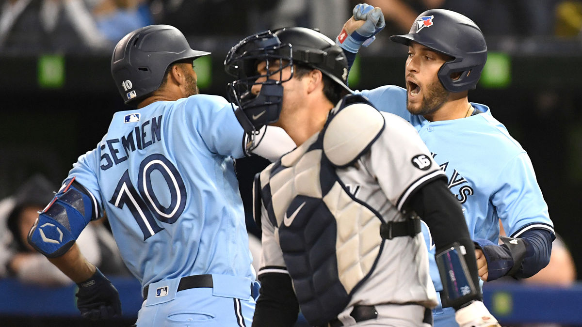 Toronto Blue Jays second baseman Marcus Semien and outfielder George Springer
