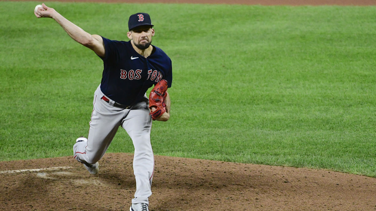 Boston Red Sox pitcher Nathan Eovaldi