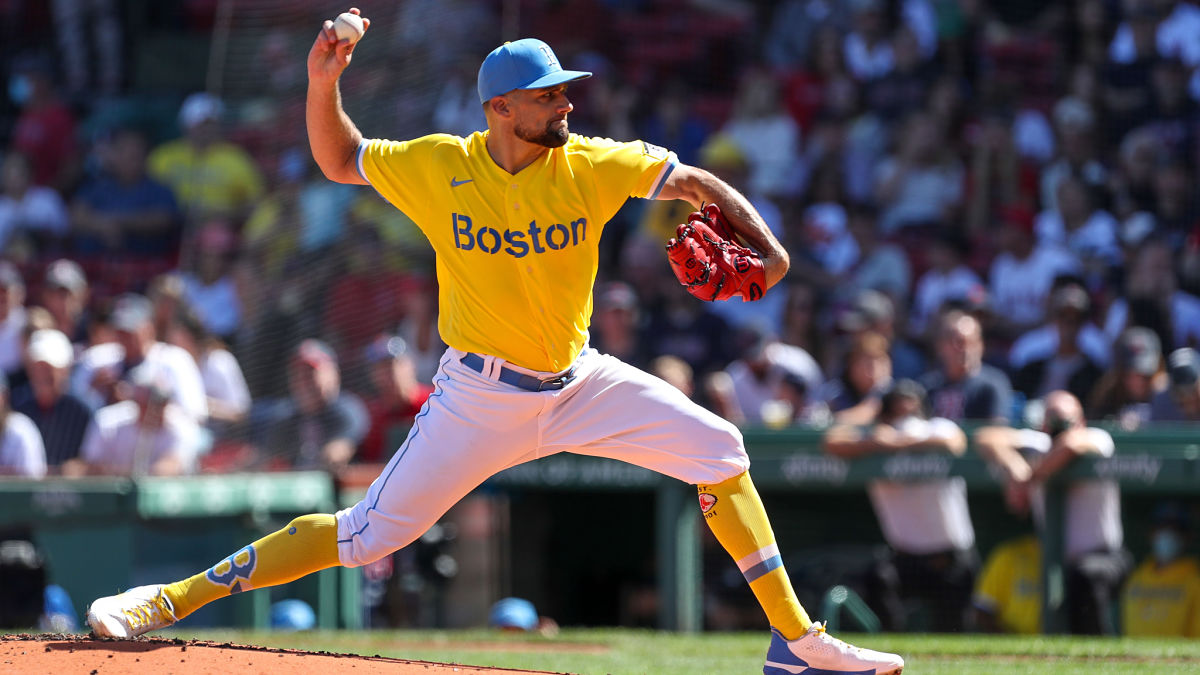 Boston Red Sox pitcher Nathan Eovaldi