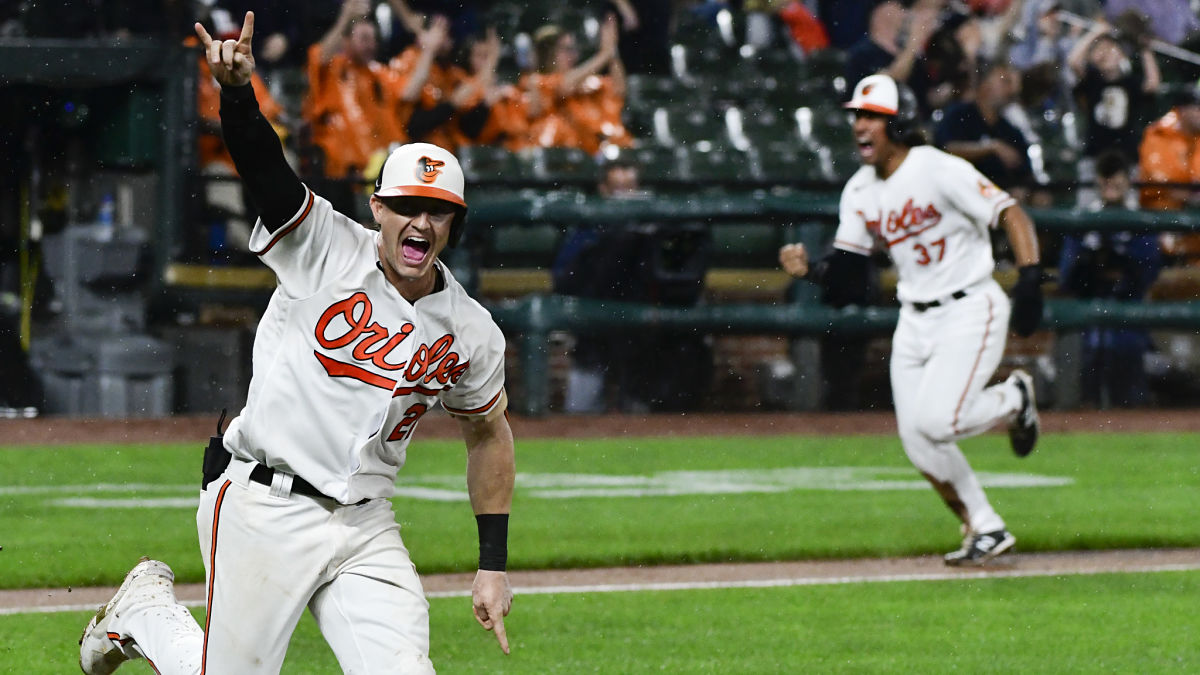 Baltimore Orioles outfielder Austin Hayes