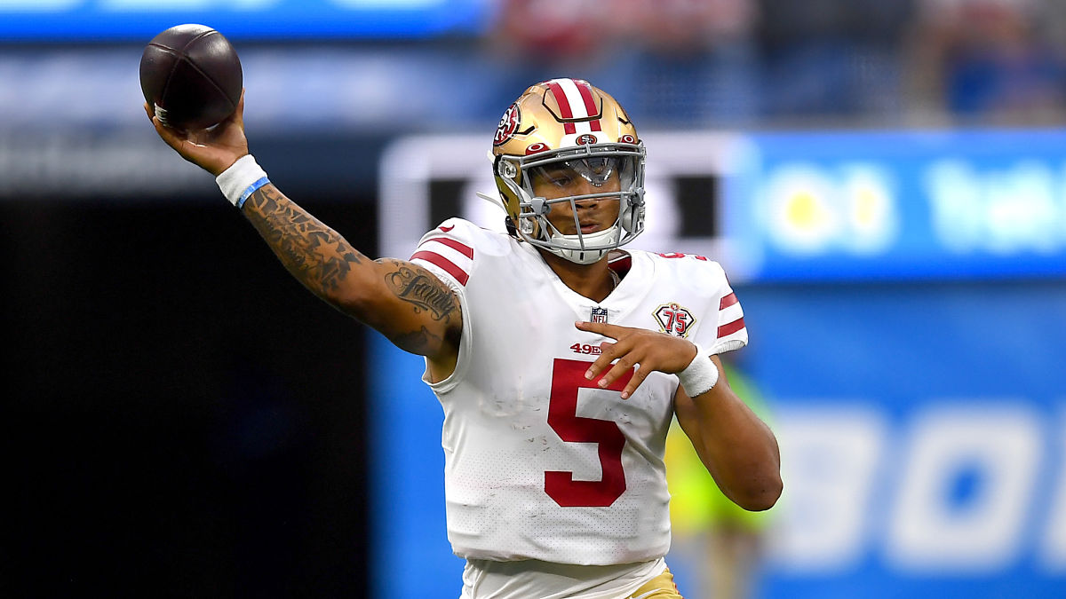 San Francisco 49ers quarterback Trey Lance