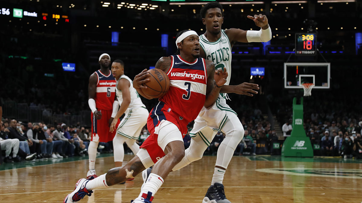 Washington Wizards guard Bradley Beal and Boston Celtics guard Josh Richardson