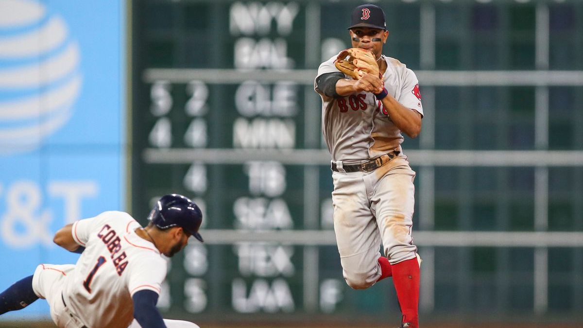 Houston Astros' Carlos Correa, Xander Bogaerts