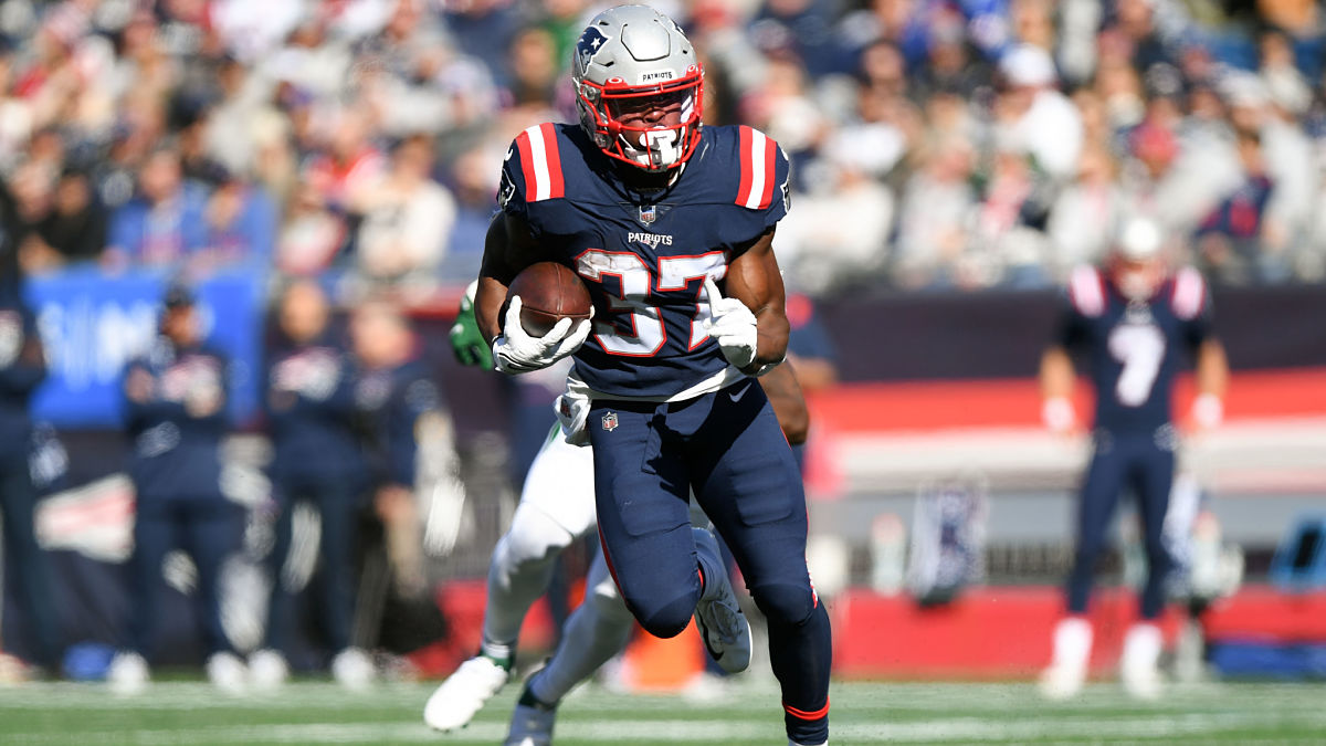 New England Patriots running back Damien Harris