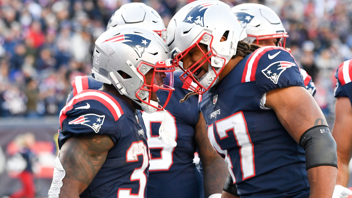 New England Patriots running back Damien Harris