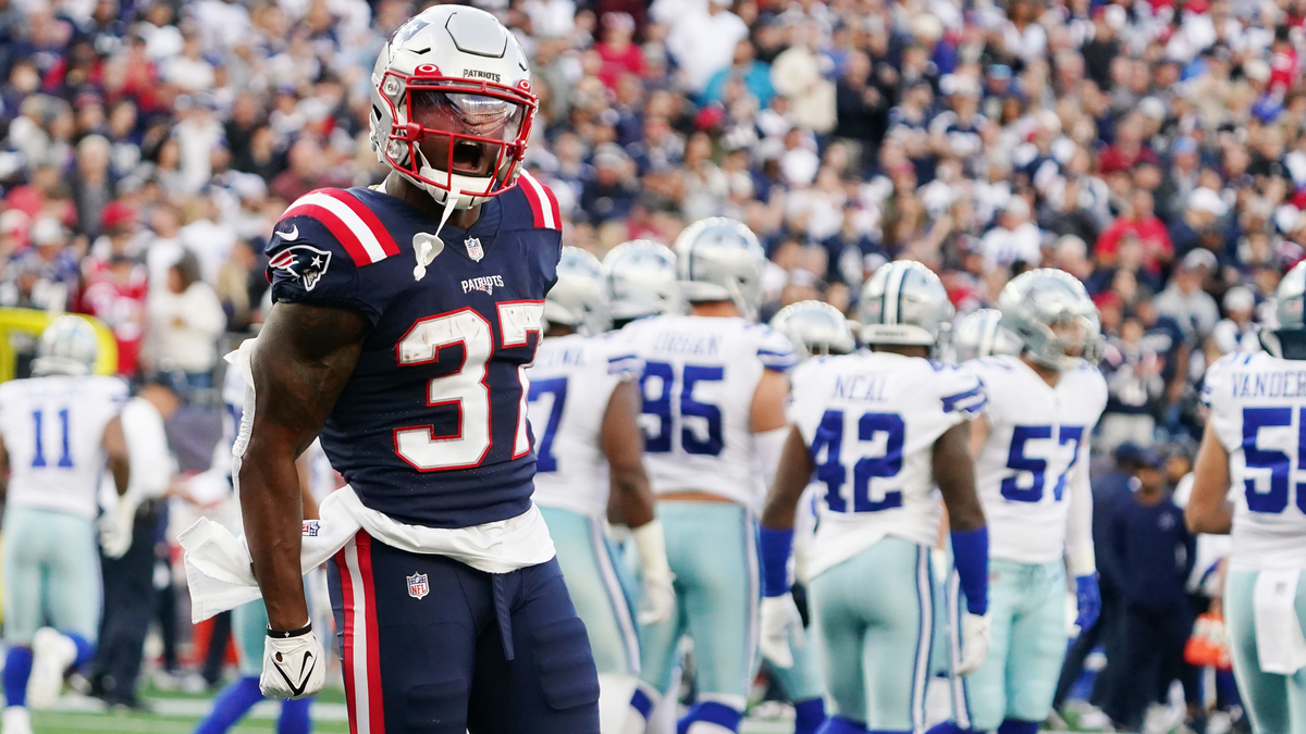 New England Patriots running back Damien Harris