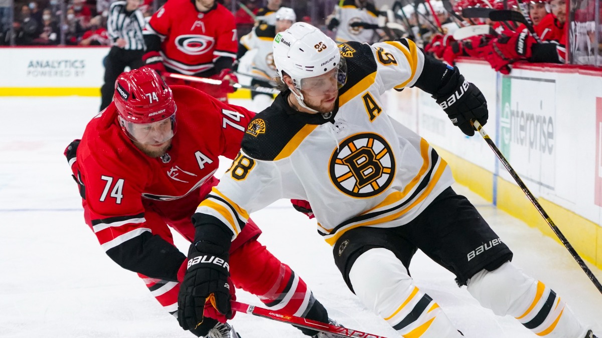 Boston Bruins right winger David Pastrnak