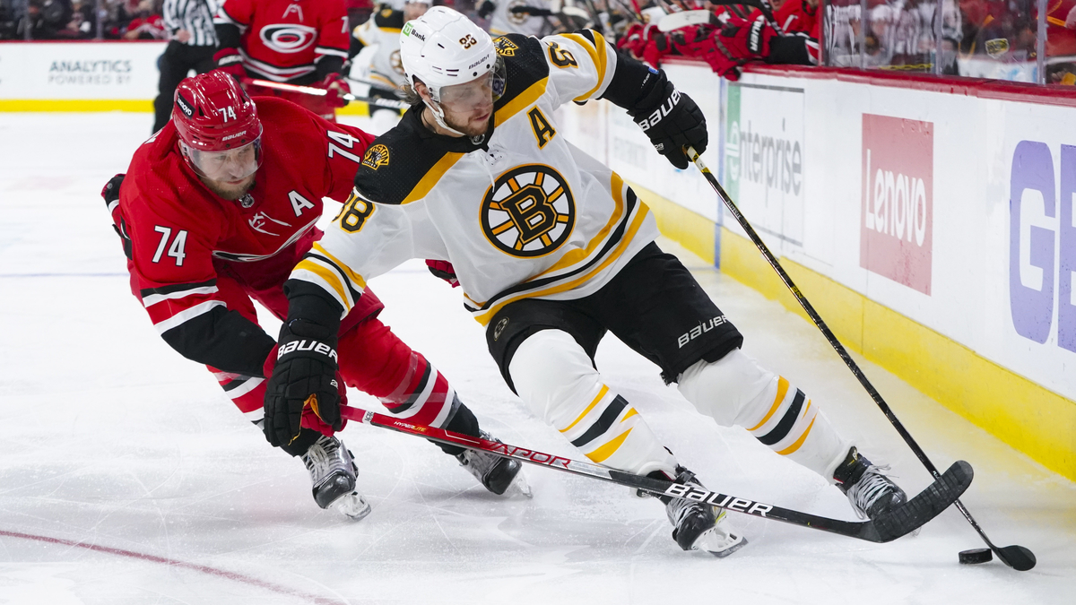 Boston Bruins forward David Pastrnak