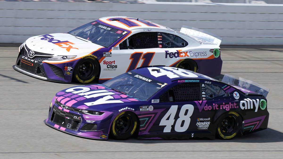 NASCAR Cup Series drivers Denny Hamlin and Alex Bowman