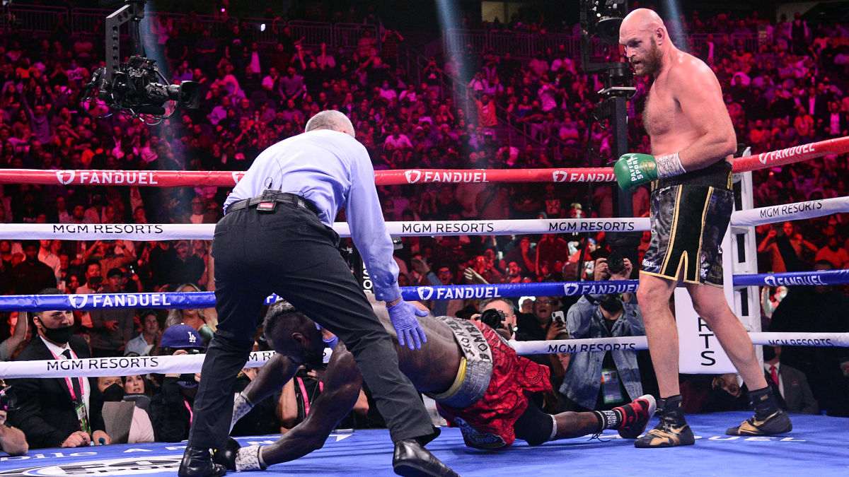 Boxers Deontay Wilder and Tyson Fury