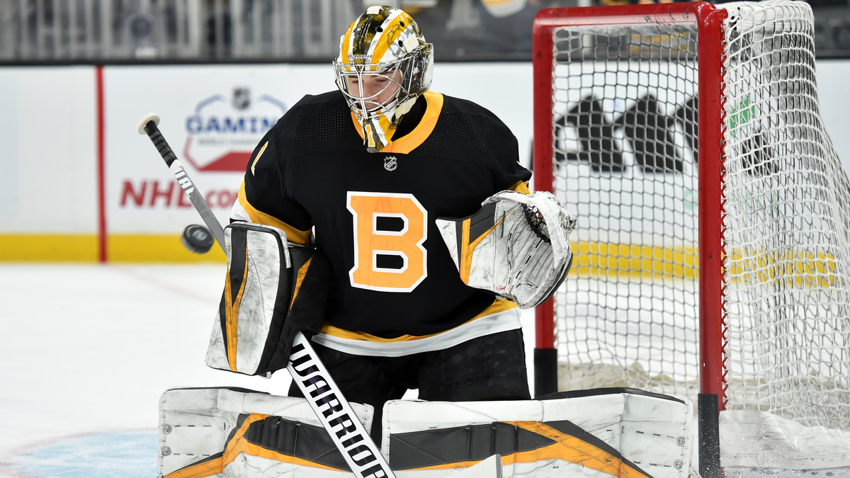 Boston Bruins Goalie Jeremy Swayman