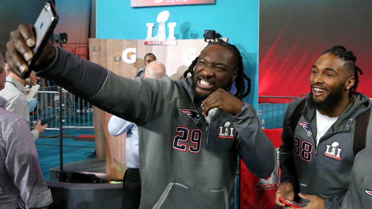 New England Patriots running back LeGarrette Blount