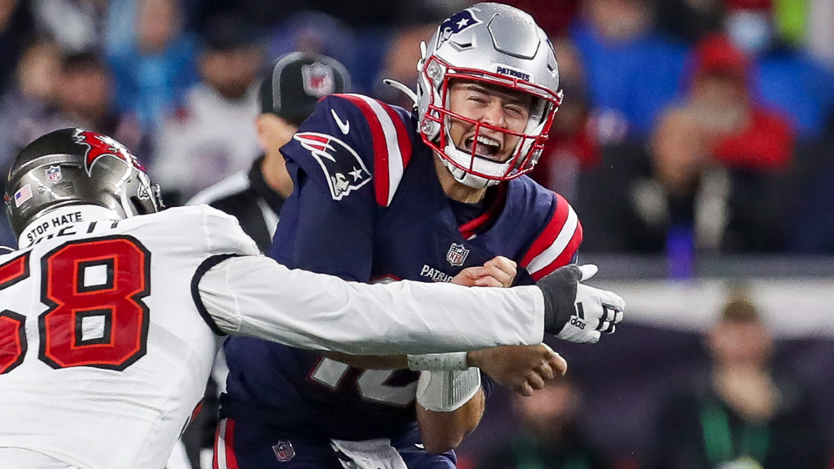 New England Patriots quarterback Mac Jones