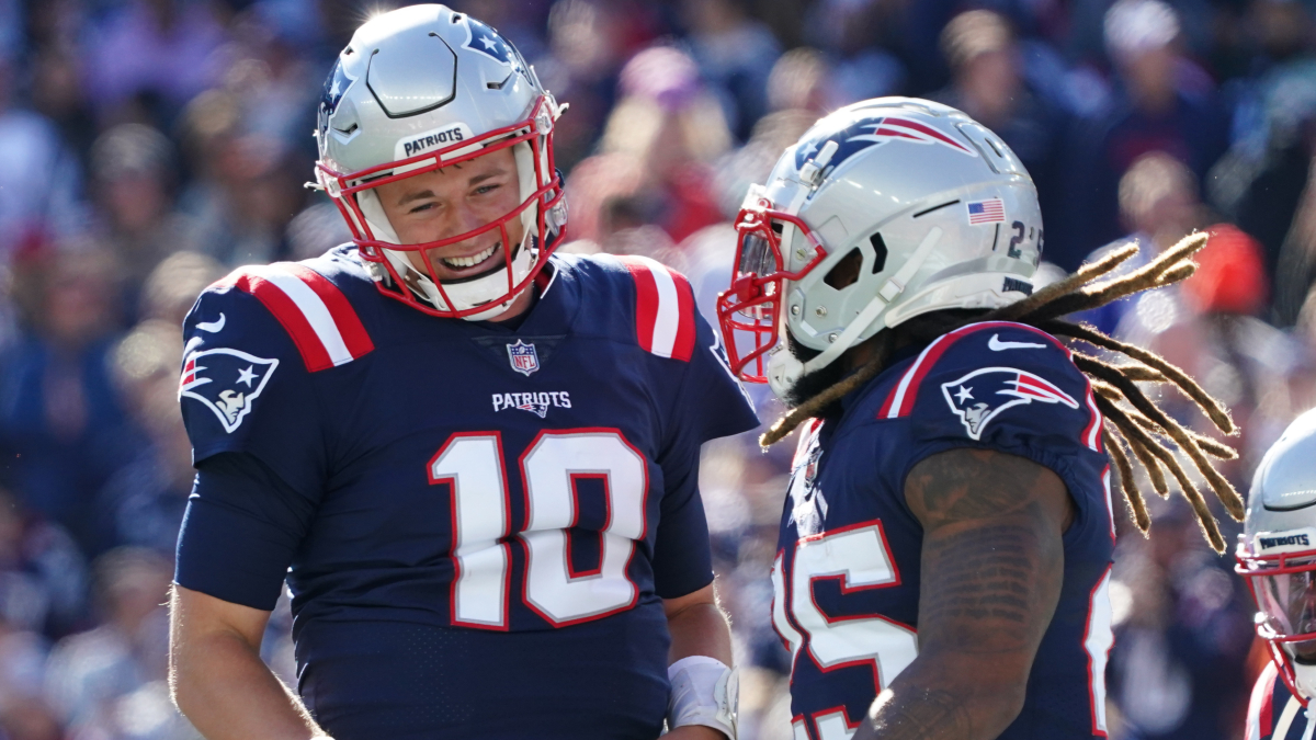 New England Patriots quarterback Mac Jones