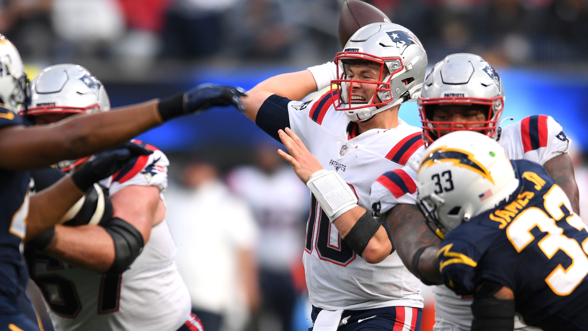 New England Patriots quarterback Mac Jones