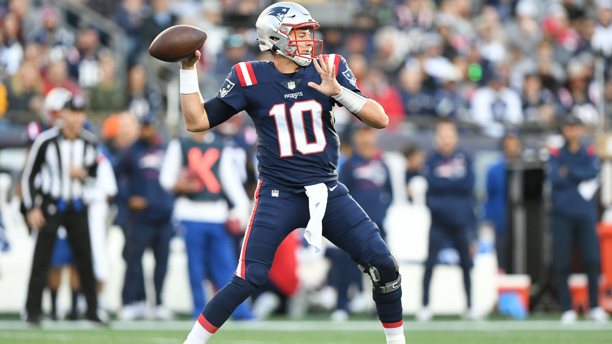 New England Patriots quarterback Mac Jones