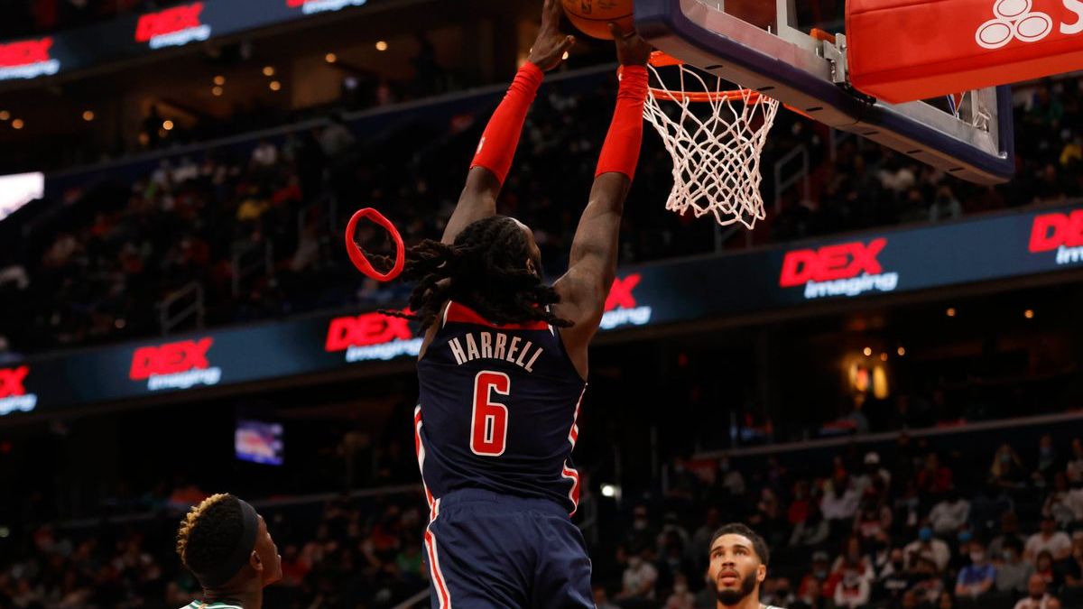 Boston Celtics' Dennis Schröder, Wizards' Montrezl Harrell