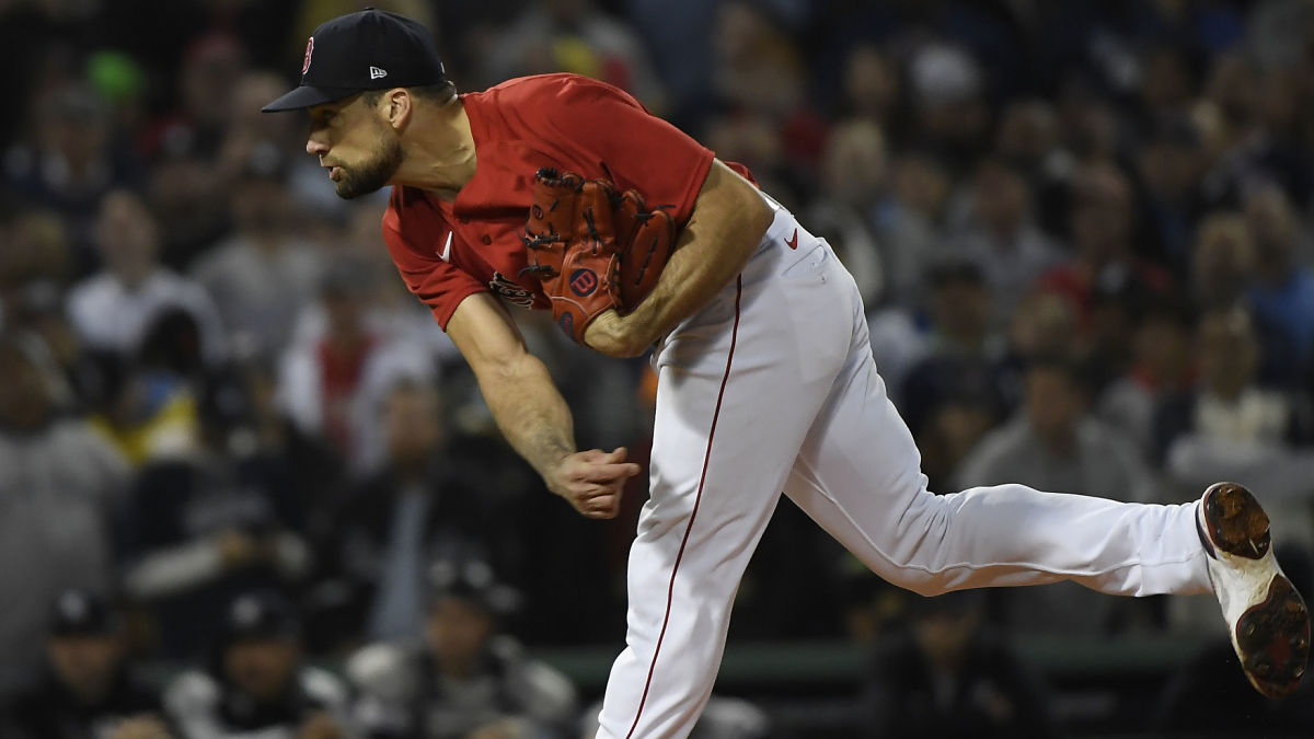 Boston Red Sox pitcher Nathan Eovaldi