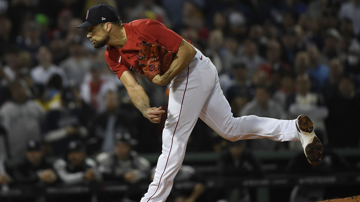 Boston Red Sox pitcher Nathan Eovaldi