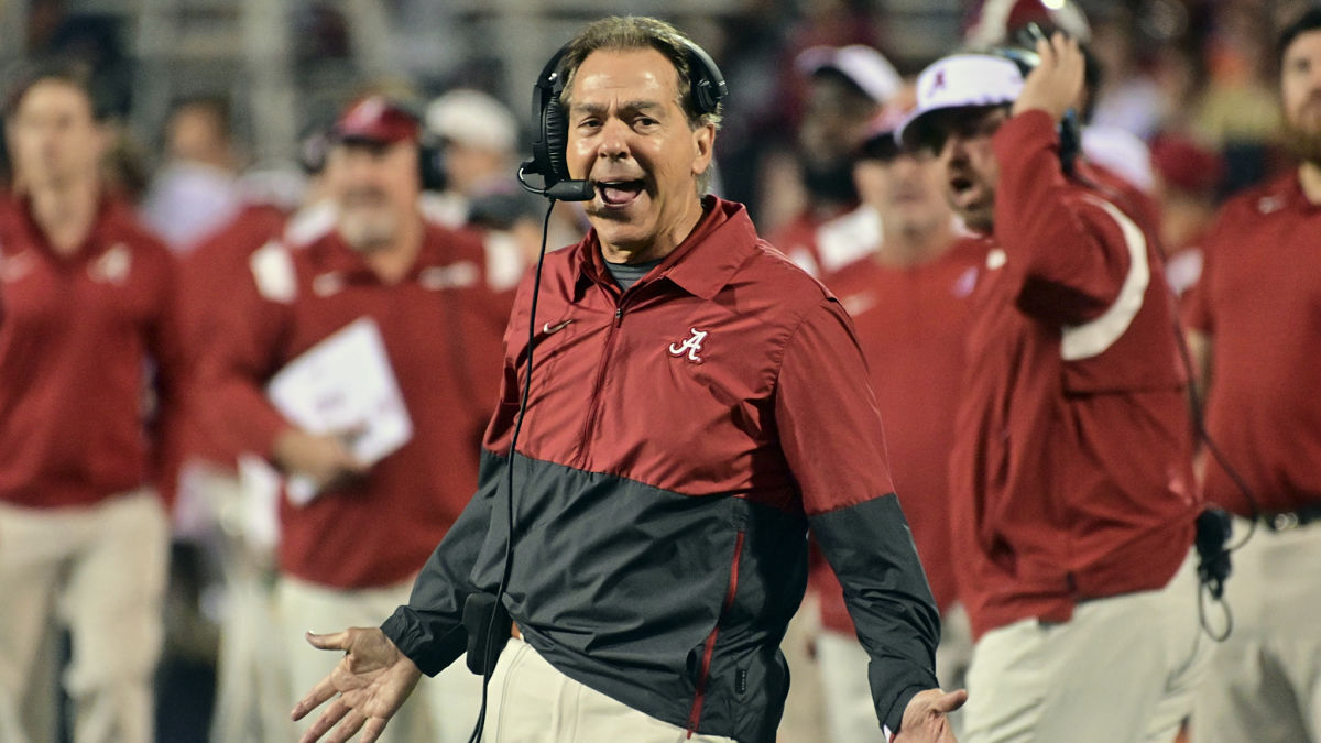 Alabama head coach Nick Saban