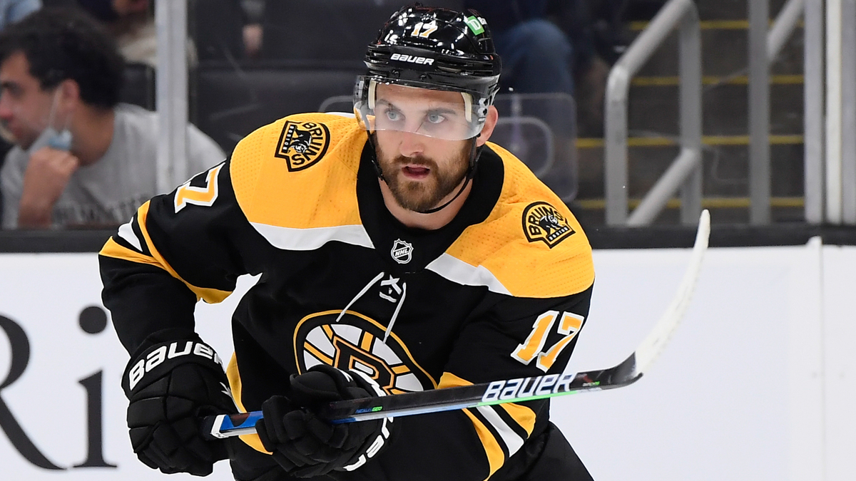 Boston Bruins forward Nick Folgino