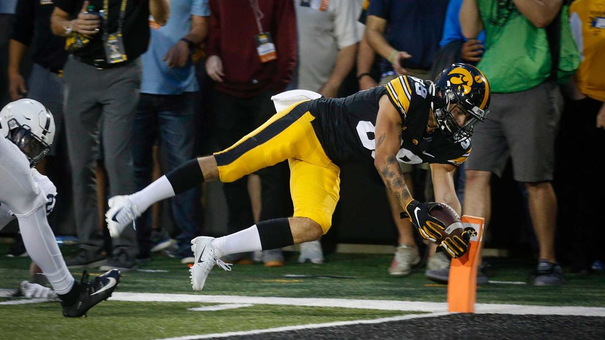 Iowa wide receiver Nico Ragaini
