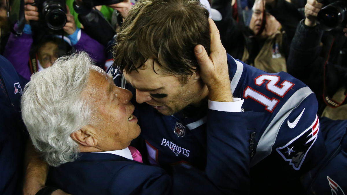 Retired Tampa Bay Buccaneers quarterback Tom Brady