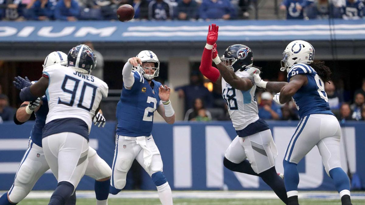 Indianapolis Colts quarterback Carson Wentz