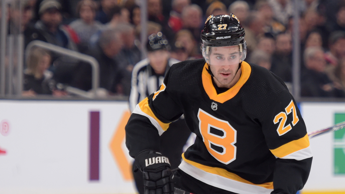 Boston Bruins defenseman John Moore