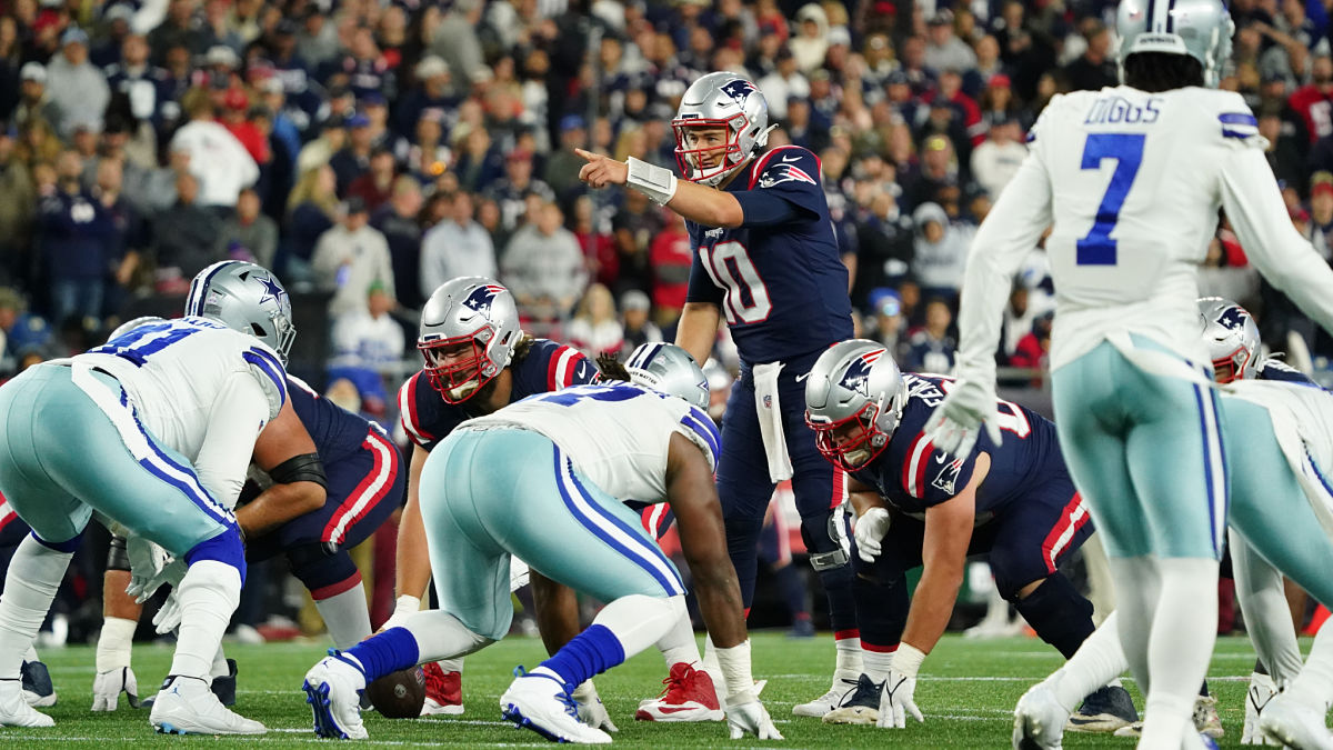 New England Patriots quarterback Mac Jones
