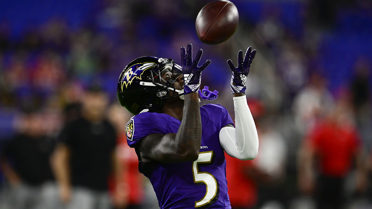 Baltimore Ravens wide receiver Marquise Brown