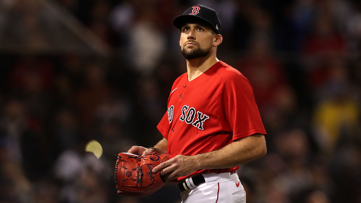Boston Red Sox starting pitcher Nathan Eovaldi