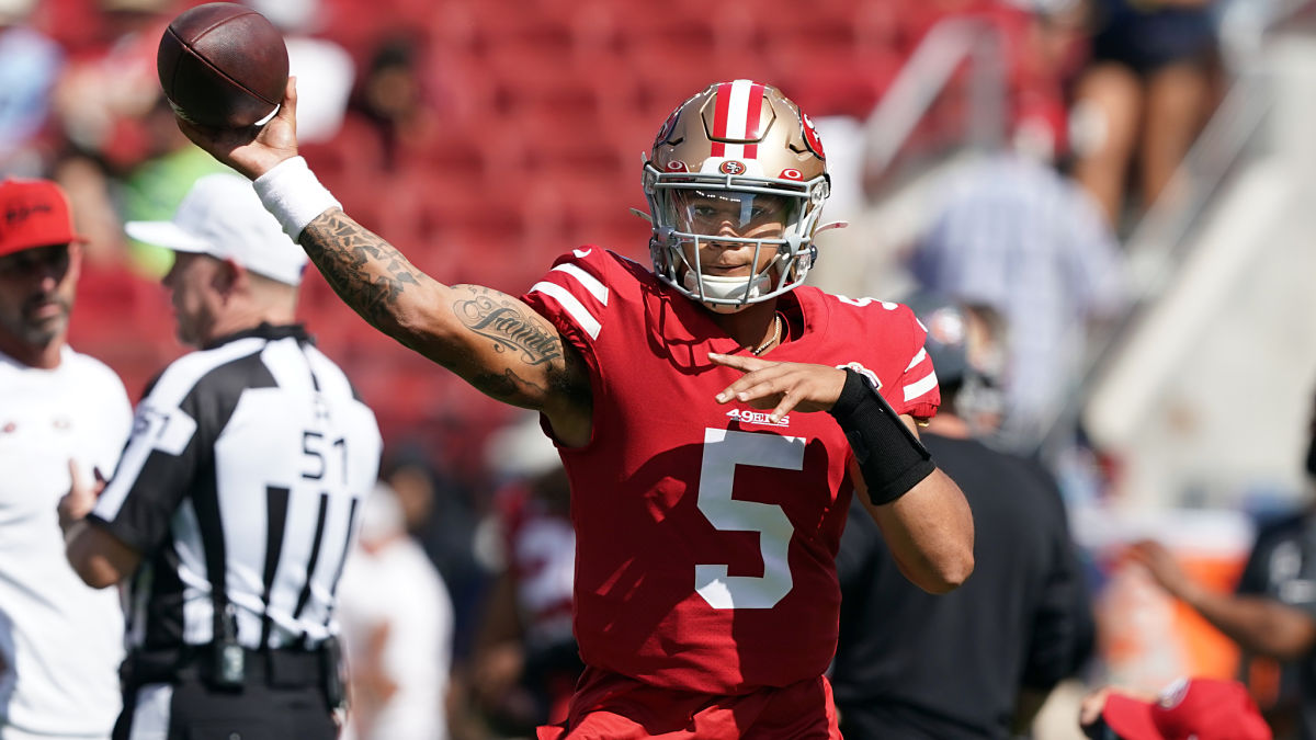 San Francisco 49ers quarterback Trey Lance