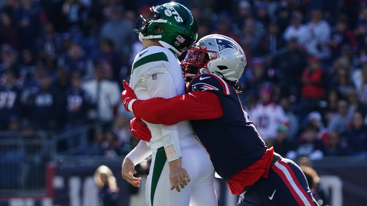 New York Jets quarterback Zach Wilson and New England Patriots linebacker Matthew Judon
