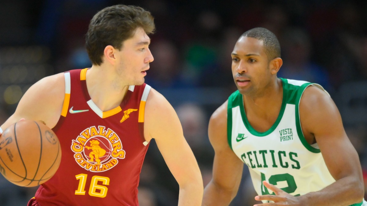 Boston Celtics center Al Horford, Cleveland Cavaliers forward Cedi Osman