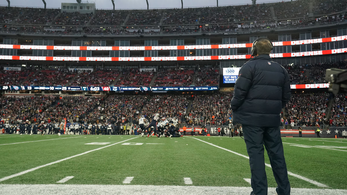 New England Patriots head coach Bill Belichick