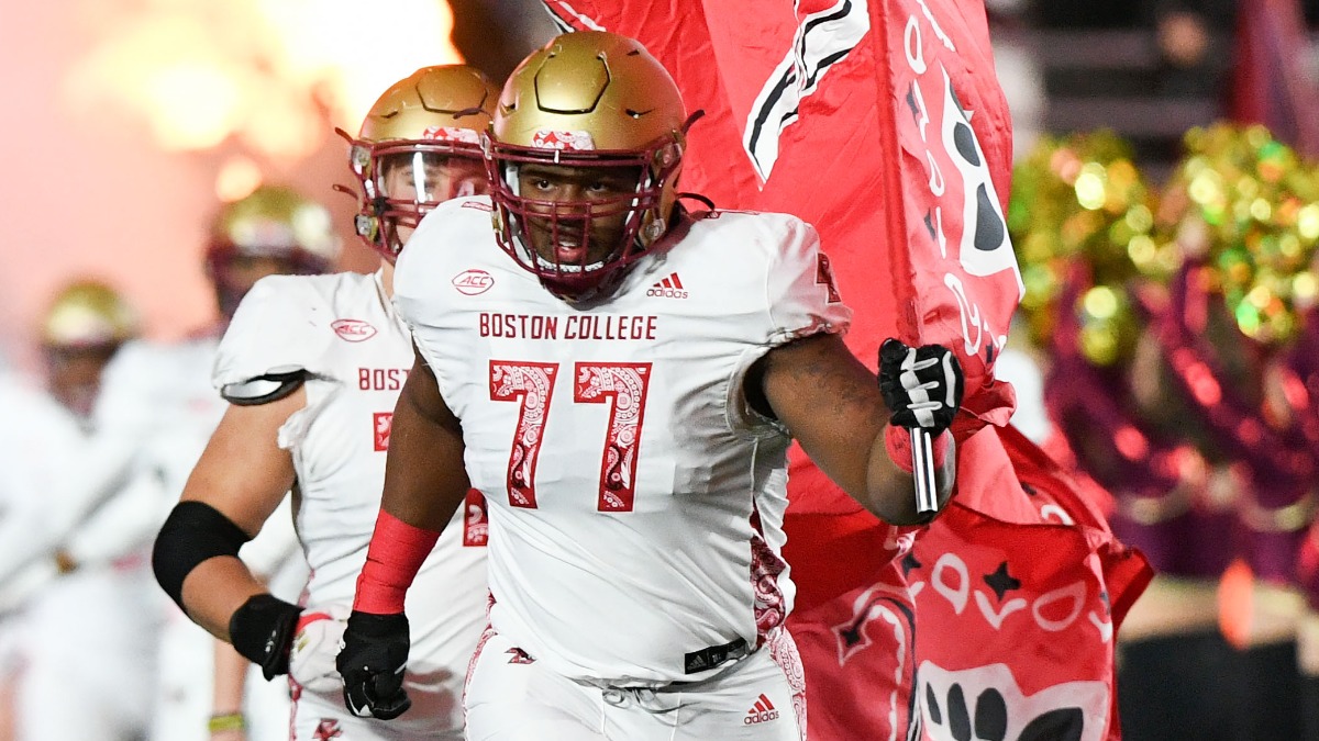 Boston College lineman Zion Johnson