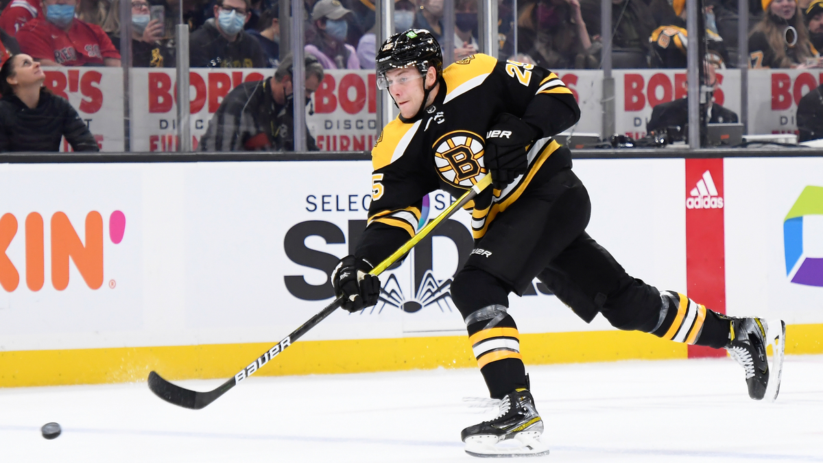 Boston Bruins defenseman Brandon Carlo