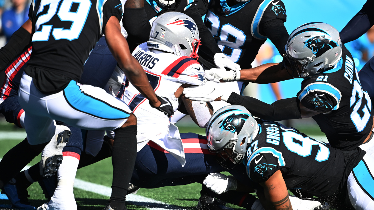 New England Patriots running back Damien Harris