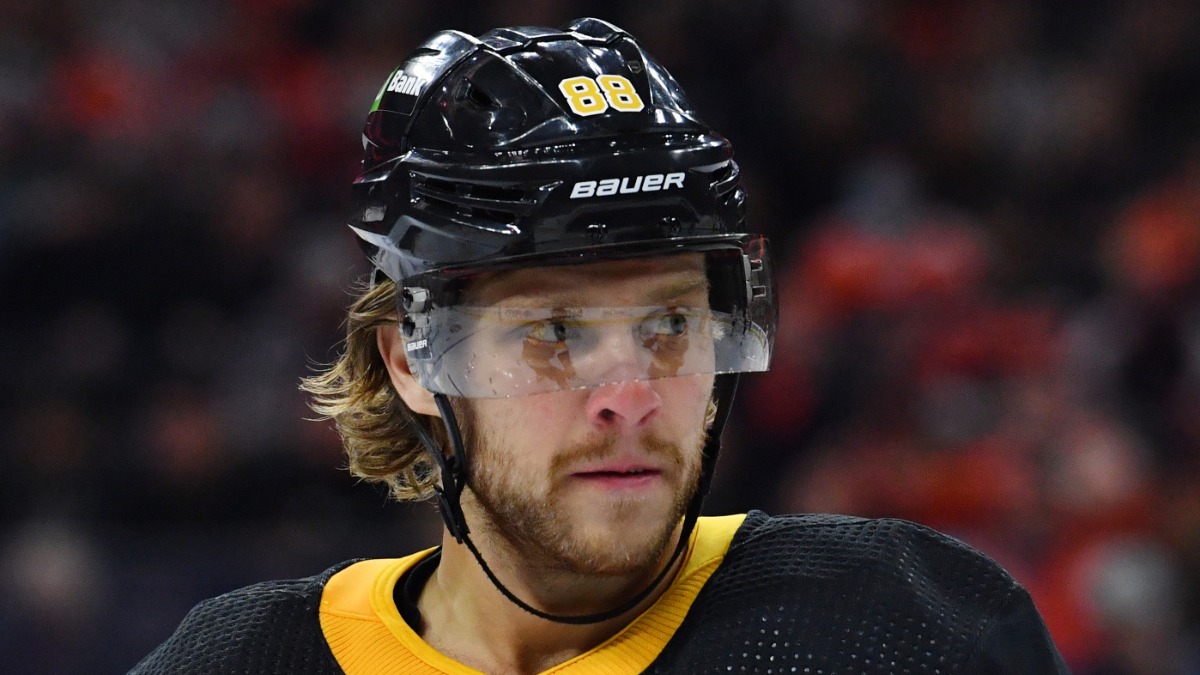 Boston Bruins forward David Pastrnak